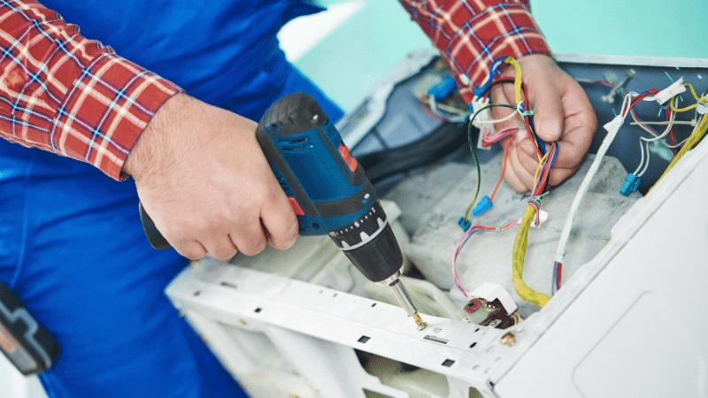 Kula Profilo Profilo çamaşır makinesi kart tamiri – Su almama arızası orijinal parça ile giderildi. - Teknik servis örneği